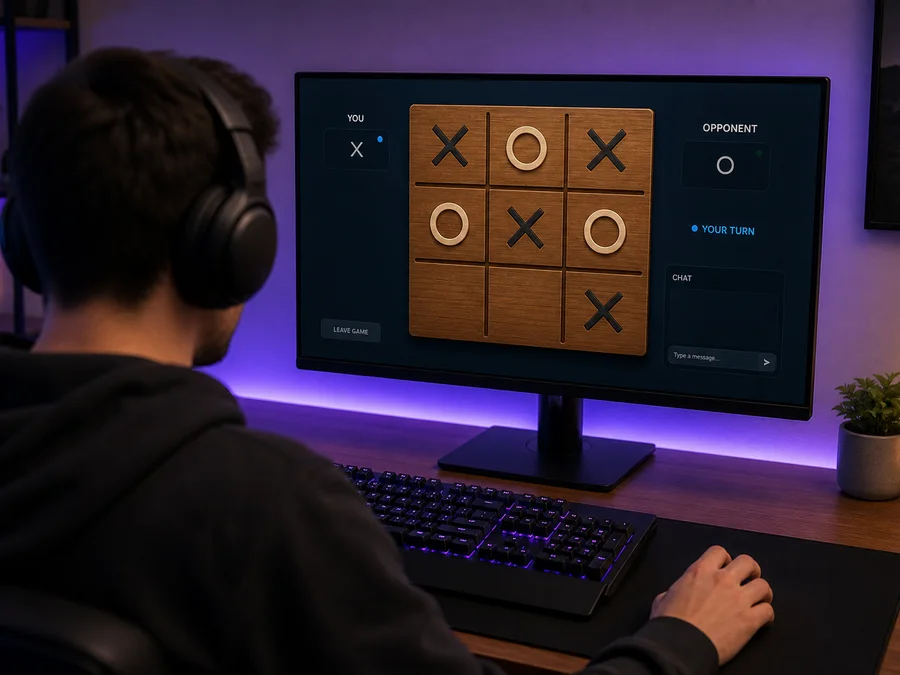 Leaving, reconnecting, and closing an online tic-tac-toe room